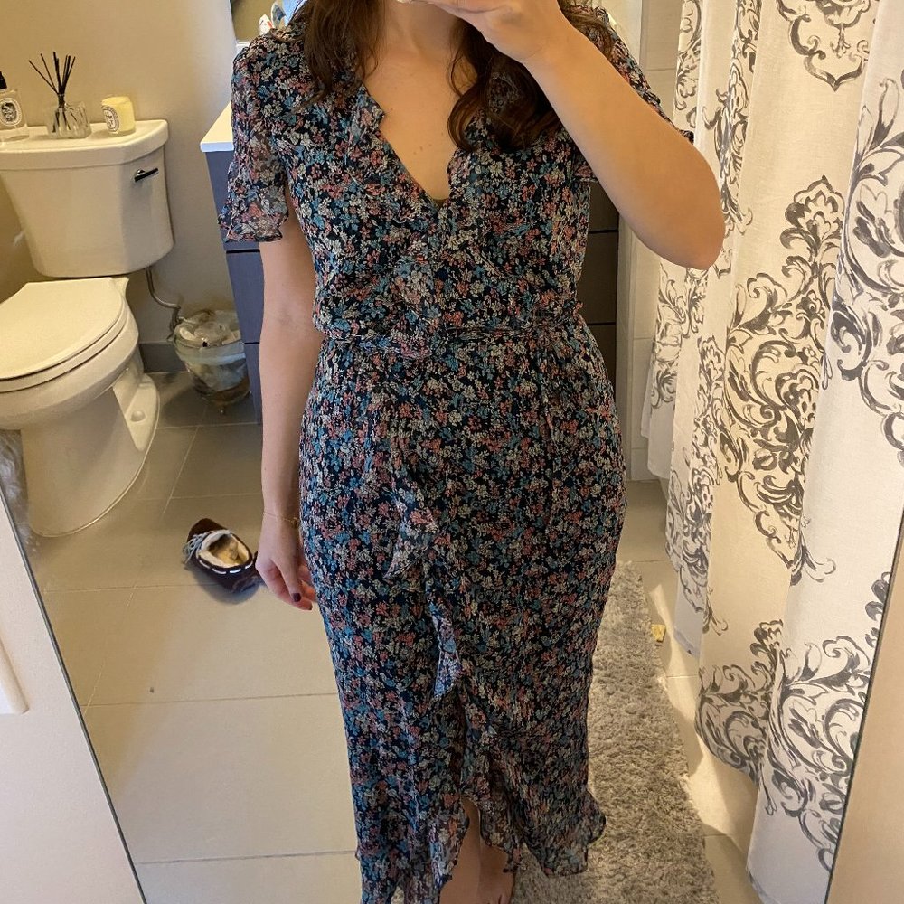 The East Order Floral Wrap Dress